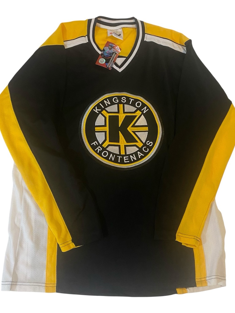 Kingston Frontenacs Hockey Jersey Stitched Sewn OHL CHL Fan Black Medium NEW